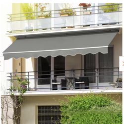 Retractable awning Gray new