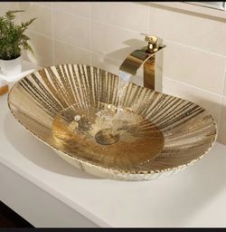 Gold Vessel Bathroom Sink