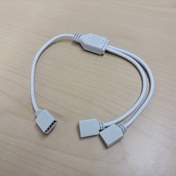 4-Pin RGB LED Strip 1-to-2 Y-Splitter Cable