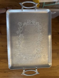 Vintage Everlast hand-forged aluminum serving tray
