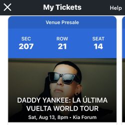 Daddy Yankee Tickets (2)