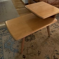 Heywood Wakefield Side Table - Two Tier, MCM Vintage