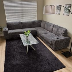 Grey Chaise Lounge Sofa