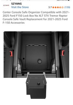 New Ford F-150 center console safe