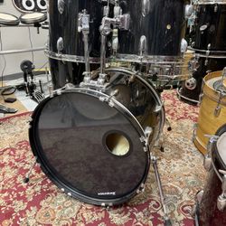 Drum set black 5pc