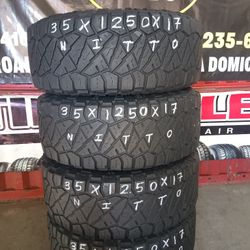 35x12.50 17 SET 4 LLANTAS A/T NITTO INSTALADAS.