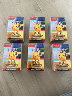 Pokemon 30th booster bundles x6