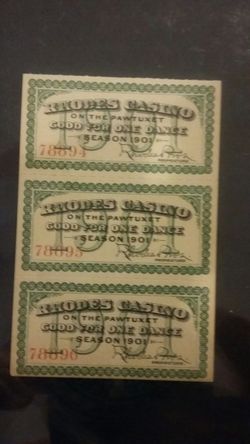 Rhodes Casino 1901 Season Dance 3 uncut tickets