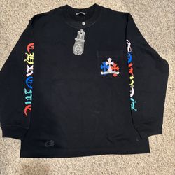 Black Chrome Hearts Long Sleeve Tee