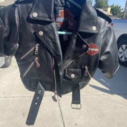 Harley Davidson Toddler Leather Genuine Jacket