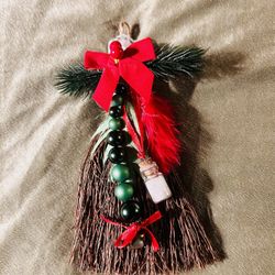✨ Handmade Holiday Yule Besom – Good Luck, Blessings & Protection ✨ by LittleHeathenMama