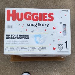 Size 1 Huggies Diapers 