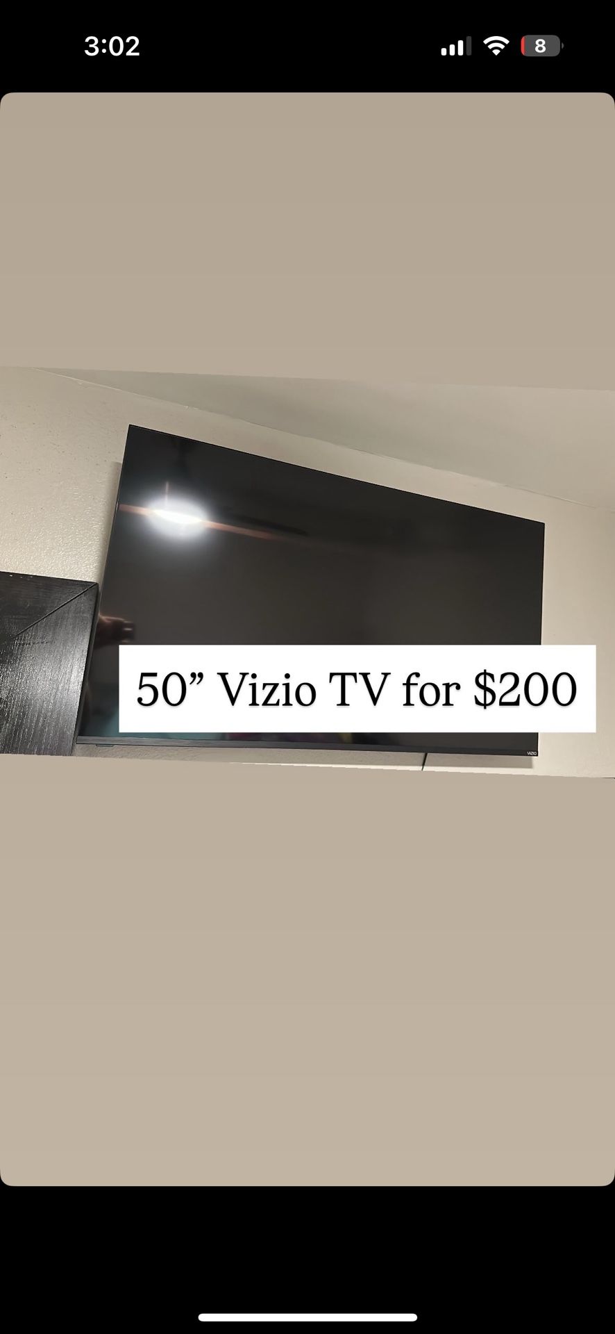 50” VIZIO TV
