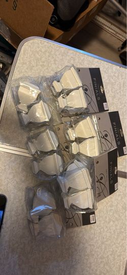 Satin White Curtain Rod Finials – Multiple Packs