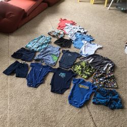 BOYS SIZE 18 MONTHS ASSORTED SUMMER OUTFITS