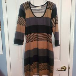 Solid And Striped Dress By Derek Heart 