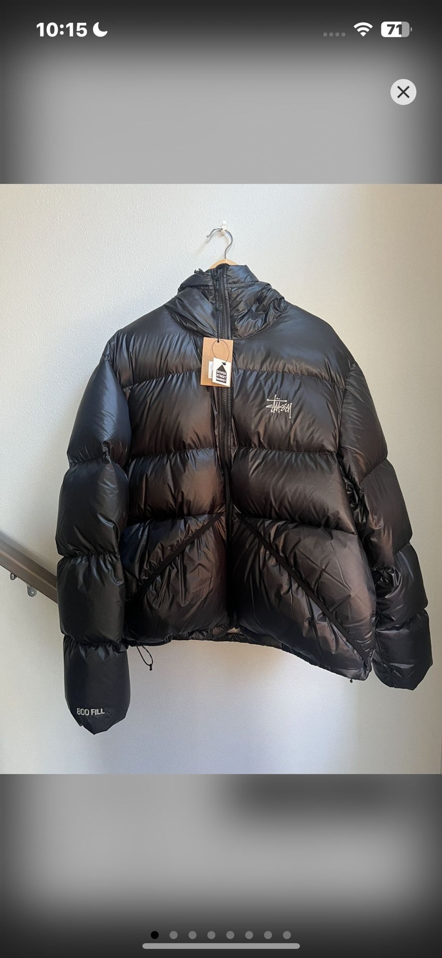 STUSSY DOWN PARKA MICRO RIPSTOP JACKET
