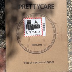 Prettycare C2 2 in 1 Robot Vacuum and Mop Combo Cleaner, Black