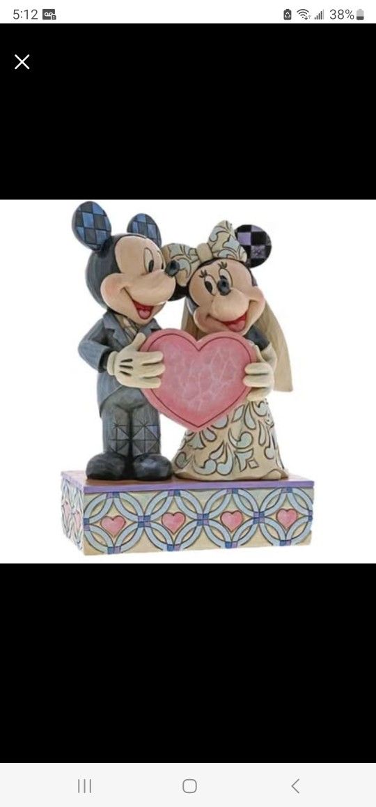 Jim Shore Mickey and Minnie Wedding Figurine Disney Traditions (contact info removed)