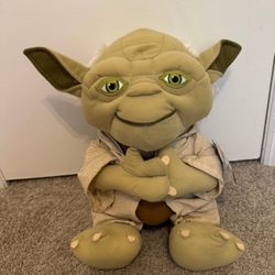 New! Star Wars 16” Plush “old” Yoda Doll w/ Hooded Robe