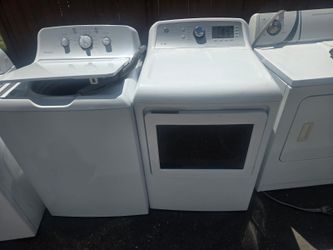 ge washer and dryer set electric topload