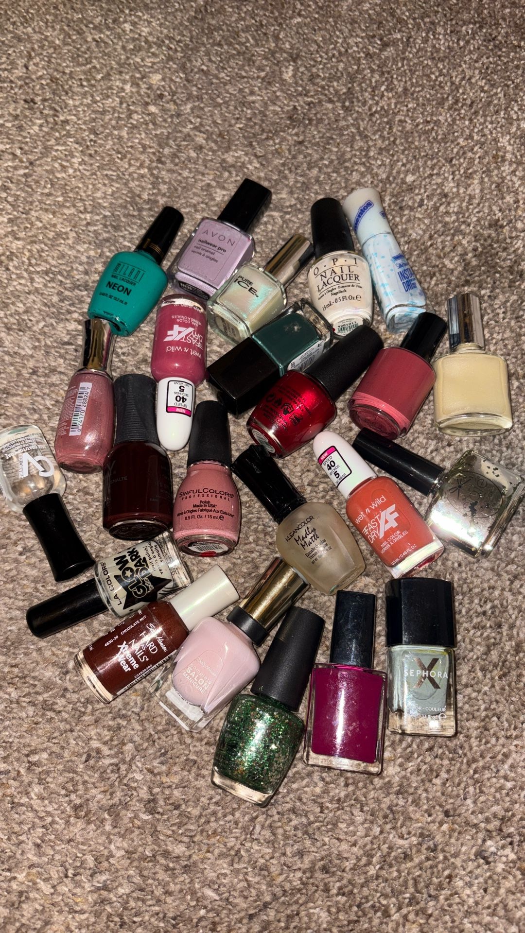 A Bag Of Nail Polishes