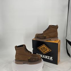 BONANZA BOOTS HERITAGE 6" MOC TOE AZTEC BROWN BA-631