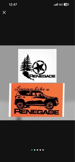 Side star decals Renegade Jeep Renegade