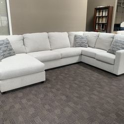White Cream Sectional Couch