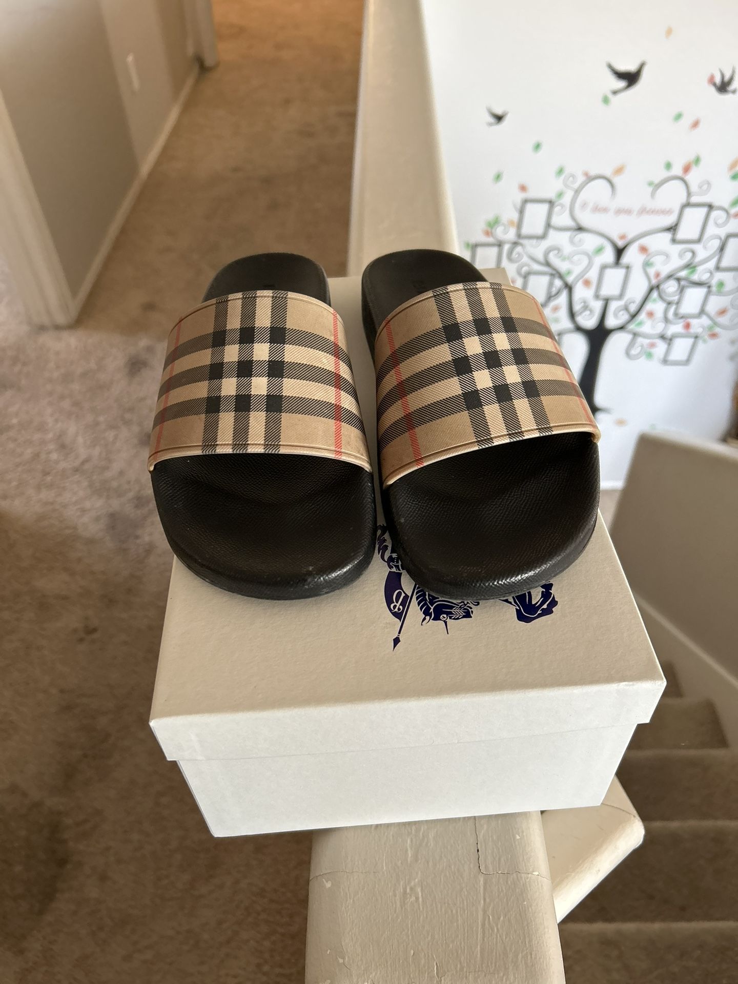 burrberry Slides