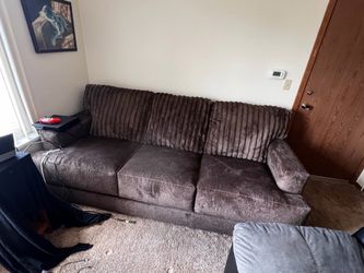 Chocolate colored sofa - (Castle Rock)