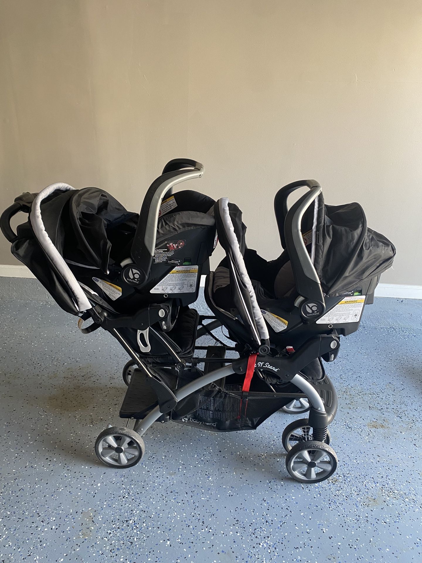 Baby Trend And Toddler Double Stroller & Car Seat Combo