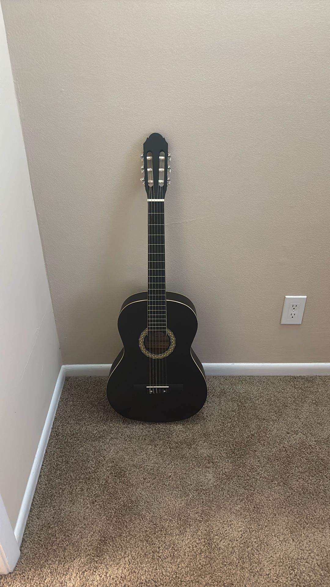 Black Guitar & Carrying Bag