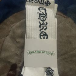 Chrome Hearts Socks White And Black 