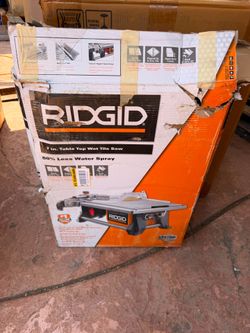 Ridgid 7-inch Table Top Wet Tile Saw (Model #R4021)