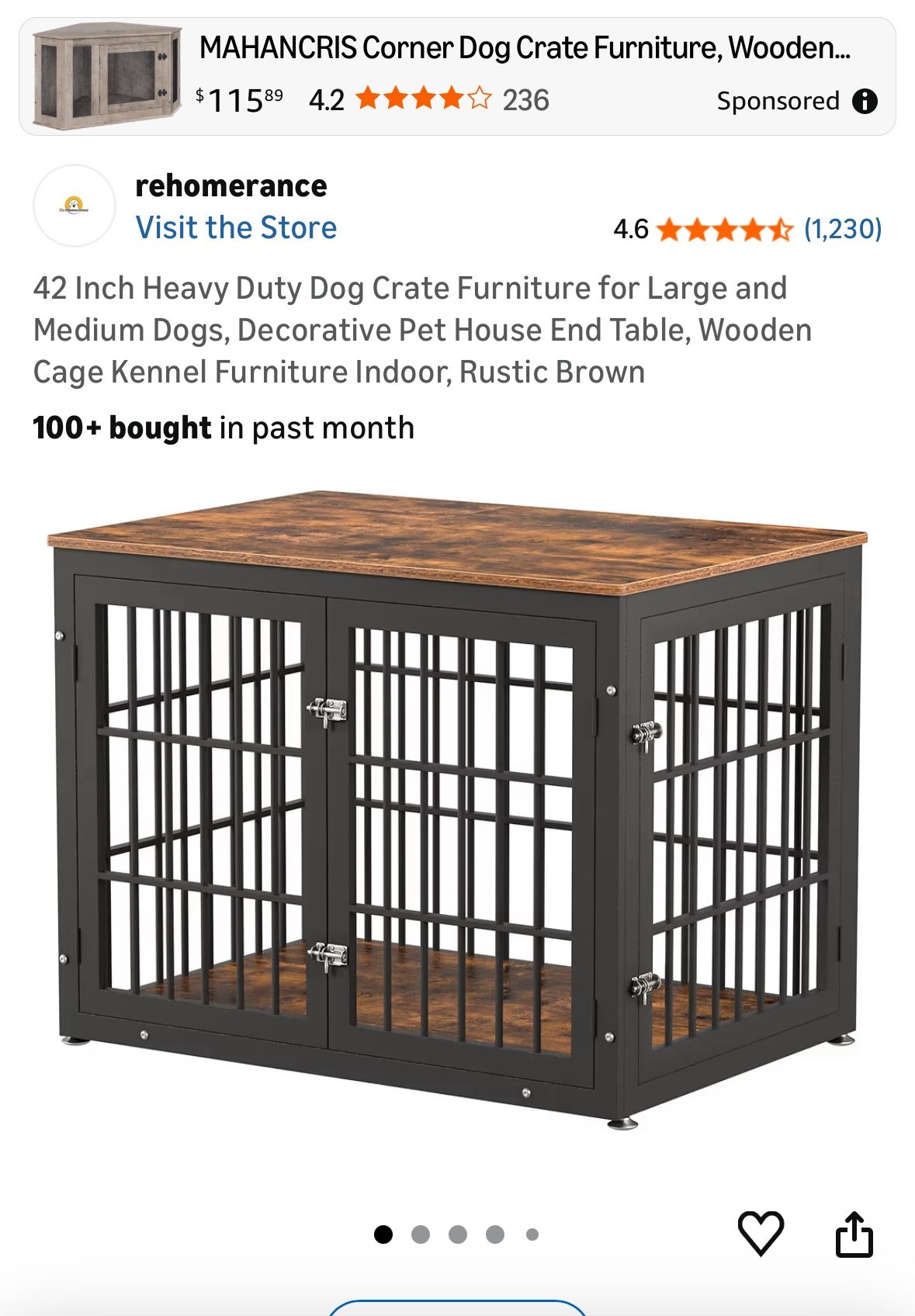 42” Heavy Duty Dog Crate