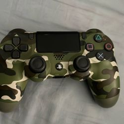 PS4 Green Camo Controller 