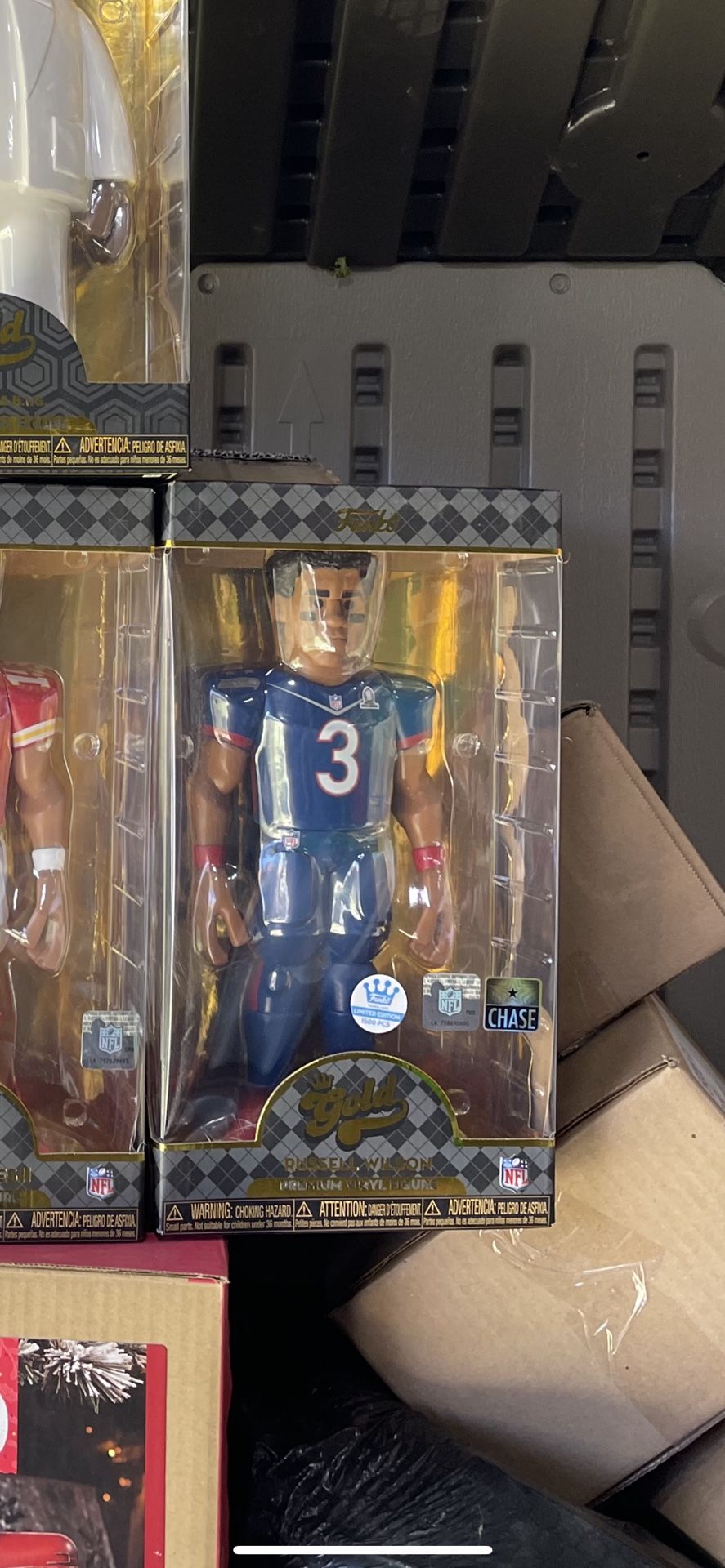 Russell Wilson Funko Shop Exclusive Gold Figure