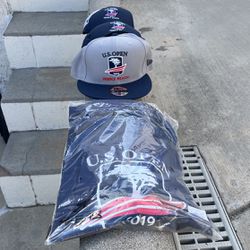 2019 US Open Golf Pebble Beach 1T-shirt/1 Hat = $30, 1 Tee/2 Hats = $40, All 4 For $50 NEW! 2 Hats Are Unisex