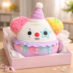 Squishmallows Select Series 8" X. Axis the Pastel Clown