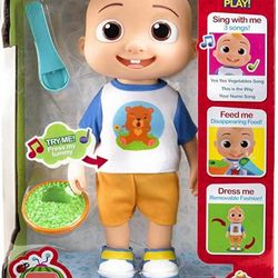 CoComelon Official Deluxe Interactive JJ Doll with Sounds