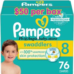 Pampers Swaddlers Size 8 Jumbo Box