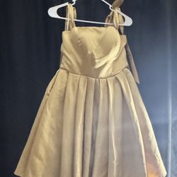 Gold short dress