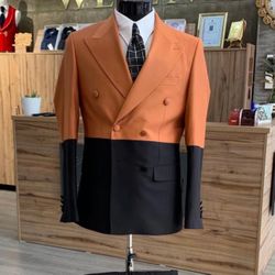 Double Breasted Blazer, Men Wedding Suit