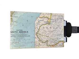 National Geographic Eastern South America Map Vintage Collectible Good Condition