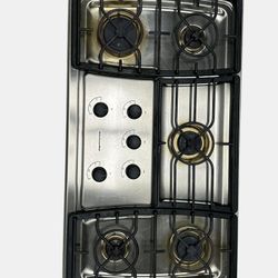 KitchenAid 36" Stainless Steel 5-burner Gas Cooktop - KGCC766RSS01 Works Tested