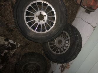 Set of 2 14” and 2 15” turbines chevy 5lug