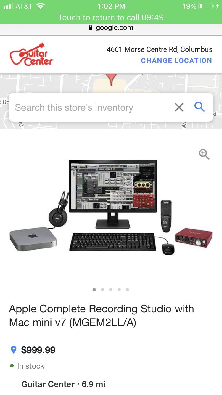Apple Complete Recording Studio $1000: Paid 1300.. will take 1100 or best offer!