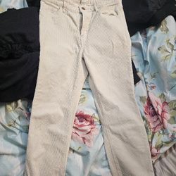 H&M COURDOROY Jeans Size 8, Beige