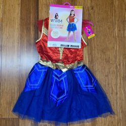 New Girls Wonder Woman Super Hero Child Halloween Costume L 10-12 *Pick-up In Great Bridge*